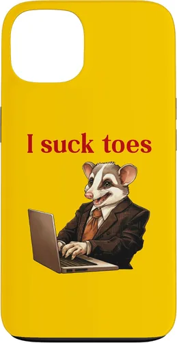 Vista 7 de Funda para iPhone 12 Pro Max Funny Feet Lover Lamiendo los dedos del pie Humor extraño I Chuck Toes
