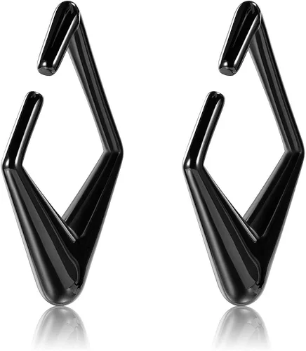 Vista 3 de KUBOOZ - Pesas para las orejas, expansores para estirar el lóbulo de la oreja, aretes pesados