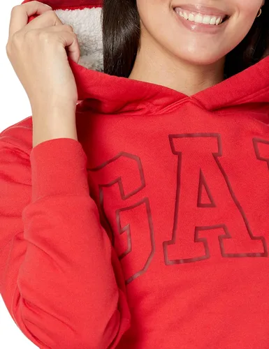 Vista 3 de GAP Sudadera con capucha con forro Sherpa con logotipo para mujer