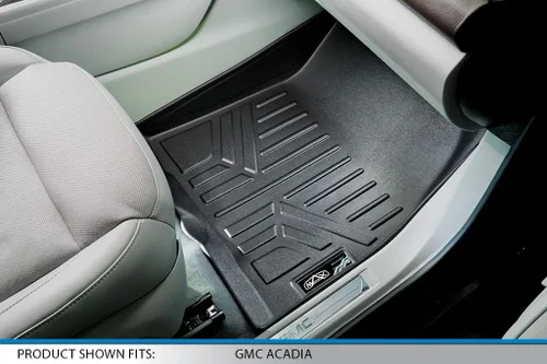 Vista 3 de MAXLINER - Juego de tapetes de piso de ajuste personalizado de 3 filas compatibles con Cadillac XT6 2020-2025