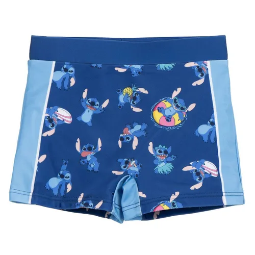 Vista 2 de Bañador Boxer Para Niños Stitch Azul oscuro