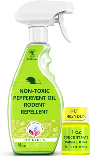 Vista 6 de Spray de aceite de menta totalmente natural, espray de aceite de menta para ratones y ratas, 16 onzas, listo para usar