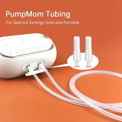 Vista 6 de PumpMom - Tubo de repuesto para extractor de leche eléctrico Spectra Synergy Gold dual y portátil, sin BPA, repuesto Spectra SG de doble potencia