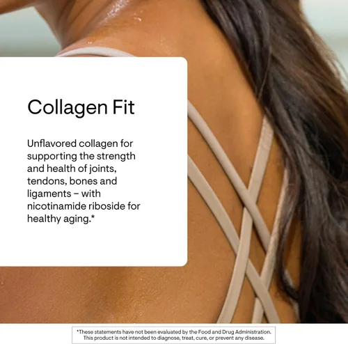 Vista 3 de THORNE - Collagen Fit - Polvo de Péptidos de Colágeno Sin Sabor con Ribosido de Nicotinamida - 15g de Péptidos de Colágeno y 14g de Proteína por