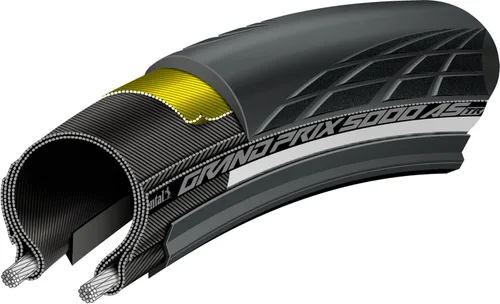 Vista 4 de Continental Grand Prix 5000 All Season TR - Tubeless Road Bike Tire Conquer Every Season - BlackChili, Vectran Breaker, LazerGrip, Active Comfort