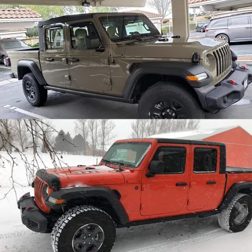 Vista 3 de Lightronic Visera de ventana de ventilación automática con clip extra duradera, se adapta a Jeep Wrangler JL Unlimited 2018-2026 (4 puertas), Jeep