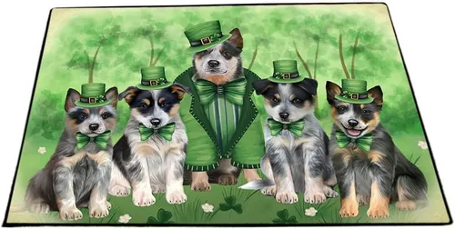 Vista 20 de Doggie of the Day Blue Heeler Dogs Floor Mat - 4th of July Independence Day - Best Dog Doormat - Protector Decor - Unique Portrait Art - Premium