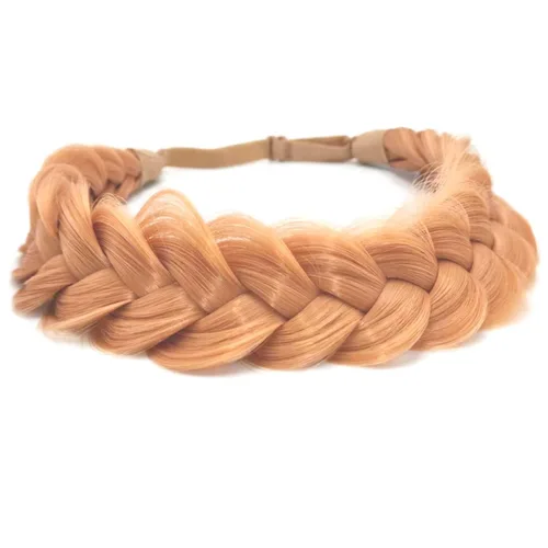 Vista 26 de Diadema Trenzada de 2 Hebras Despeinada Clásica Gruesa Trenzas Anchas Elástica Extensible de Calidad Sintética Diadema Trenzada para Mujeres Niñas