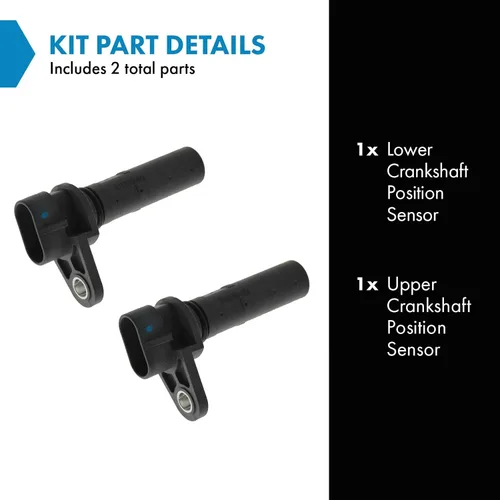 Vista 2 de TRQ Sensor de Posición Superior e Inferior del Cigüeñal Compatible con Cadillac DeVille 2000-2005 Eldorado 2000-2002 Seville 2001-2003 Oldsmobile