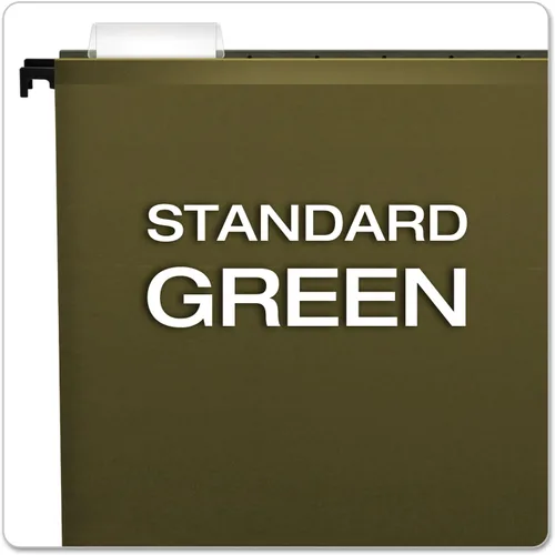 Vista 5 de Pendaflex Surehook fólders de archivos colgantes reforzados, Verde (Standard Green)