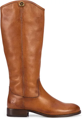 Vista 2 de Frye - Botas altas Melissa Button 2 con estilo ecuestre para mujer hechas de cuero vintage y resistente con herrajes de metal antiguo y suela