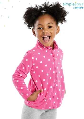 Vista 2 de Simple Joys by Carter's Chaqueta de forro polar unisex para niños pequeños