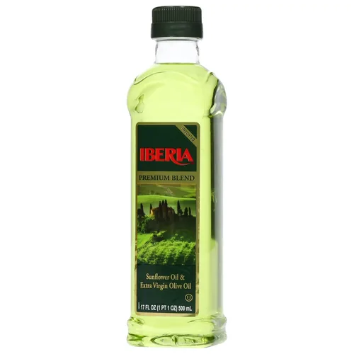Vista 4 de Aceite de oliva extra virgen e aceite de girasol Iberia, 17 onzas líquidas