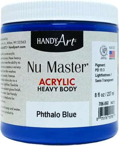 Vista 23 de Handy Art Nu Master - Pintura acrílica de cuerpo pesado, 8 onzas, carmesí Alizarin