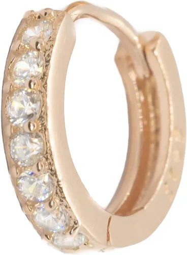 Vista 3 de Diamond Helix Piercing de plata 925 pavé cartílago hexagonal pendiente CZ