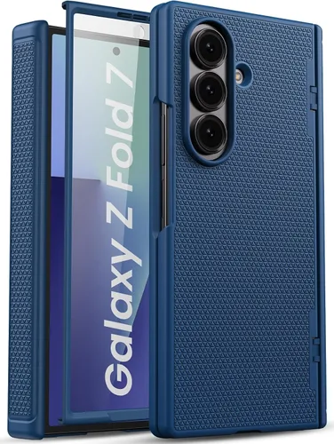 Vista 11 de Funda para Samsung Galaxy Z Fold 7 con Protección de Bisagra y Protector de Pantalla, Diseño Delgado de PC Duro Resistente a Golpes 360° Funda