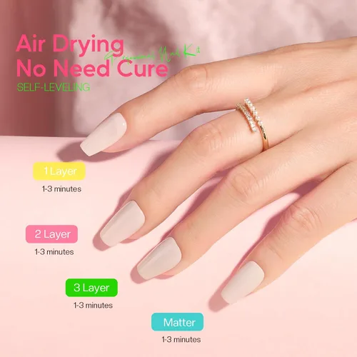Vista 6 de Morovan Juego de esmalte de uñas para uñas de las manos: kit de esmalte de uñas de secado rápido al aire de 48 piezas con 2 piezas de base y capa