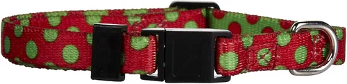 Vista 36 de Collar de diseño amarillo estándar para perro, pequeño, s, Marrón Lunares de Navidad