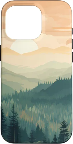Vista 20 de iPhone 16 Landscape Nature Mountains Trees Case