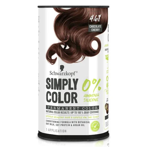 Vista 15 de Schwarzkopf Simply Color - Tinte permanente para el cabello, chocolate oscuro 3.65, de larga duración con ingredientes nutritivos, sin amoníaco ni