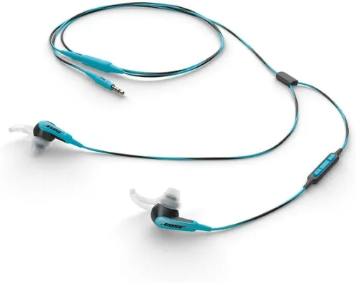 Vista 3 de Bose audífonos intrauriculares deportivos SoundSport Con micrófono para iOS Azul