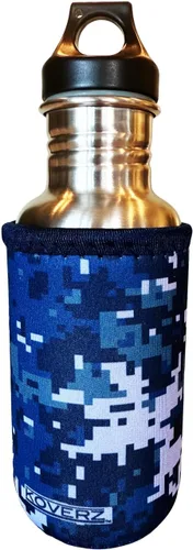 Vista 45 de Funda de neopreno para botella de agua Koverz, funda de neopreno, se ajusta a botellas de agua de 24-30 oz, lavable y reutilizable, tamaño grande