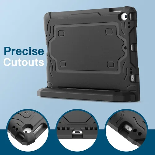 Vista 5 de JETech Funda para iPad de 10.2 pulgadas (9ª/8ª/7ª generación, 2021/2020/2019) con protector de pantalla integrado, a prueba de golpes, funda Negro