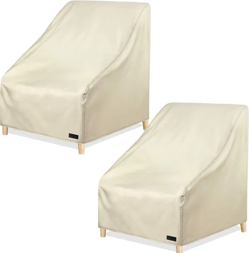 Vista 15 de NettyPro Fundas apilables para sillas de patio, impermeables, para muebles de patio al aire libre, se adapta a sillas apilables de 4 a 6 sillas