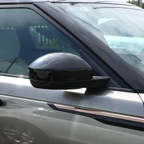 Vista 2 de Cubierta de espejo retrovisor ABS, protector de espejo lateral, decoración exterior para Land Rover Evoque 2016-2019, para Land Rover Discovery