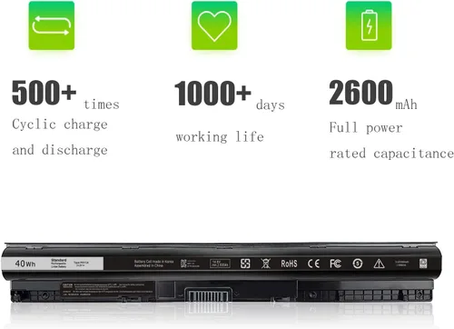 Vista 4 de Batería M5Y1K para Dell Inspiron 15 5555 5558 5559 3552 3558 3567 14 3451 3452 3458 5458 17 5755 5758 5759 P51F VN3N0
