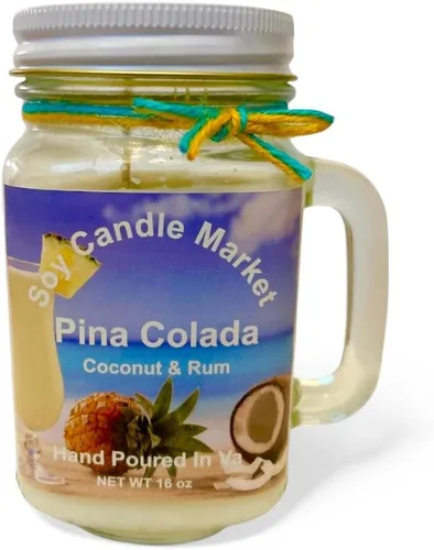 Vista 75 de Velas perfumadas de soja Velas hechas a mano y altamente aromáticas que queman hasta 85 horas en tarro de cristal, perfectas para decoración