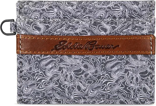 Vista 7 de Eddie Bauer Men's Slim Wallet Money Clip RFID Protection ID Window Genuine Leather EDC