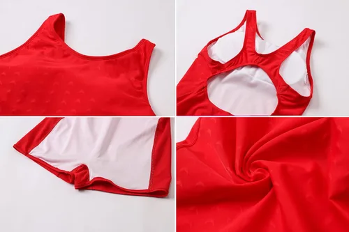 Vista 4 de Traje de baño para niñas, traje de baño de una pieza, trajes de baño para 6-14