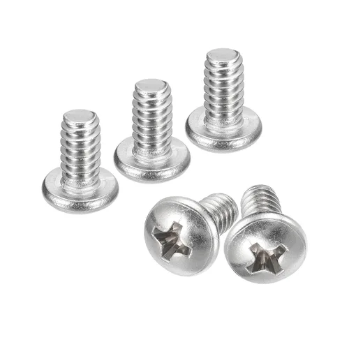 Vista 72 de uxcell Tornillos de máquina de cabeza redonda de 1/4-20x1, tornillo de acero inoxidable 304 18-8, accionamiento Phillips, totalmente roscado