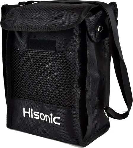 Vista 7 de HISONIC HS120BT HL Sistema PA portátil con micrófonos inalámbricos y batería recargable de litio y cable de coche Bluetooth conectado con teléfonos
