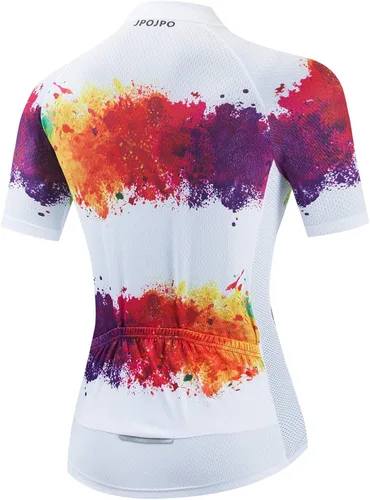 Vista 2 de Camiseta de ciclismo para mujer Pro Team MTB, camiseta de verano para bicicleta