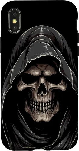 Vista 5 de Carcasa con capucha de fantasma de calavera para iPhone 17