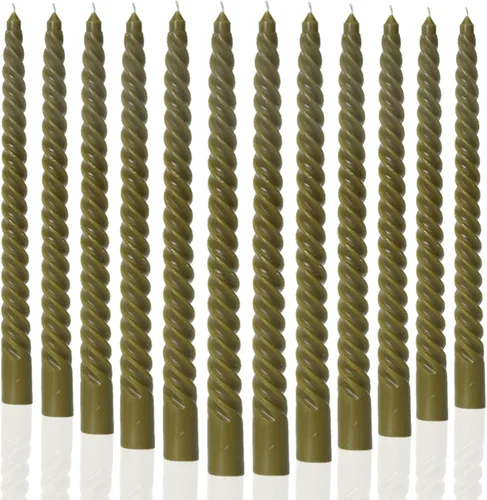 Vista 44 de MAITREYA Velas Cónicas de Color Crema Juego de 12 Velas para Decoración Bodas Fiestas Iglesia - Velas Sin Perfume Que No Gotean, 10 pulgadas