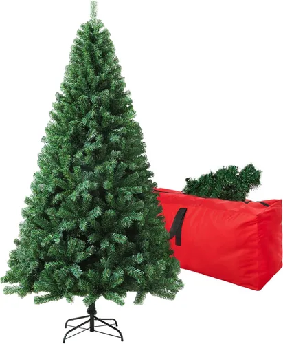 Vista 15 de Árbol de Navidad artificial negro de 4 pies, árbol de Navidad pequeño falso