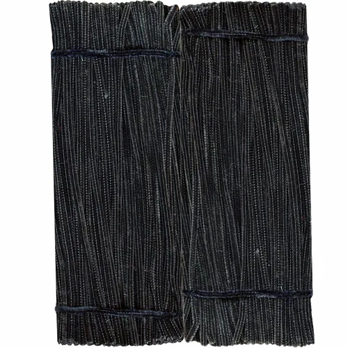 Vista 6 de Limpiadores de pipas negros con ojos ondulantes (paquete de 300) tallos de felpilla para decoración de manualidades y manualidades creativas