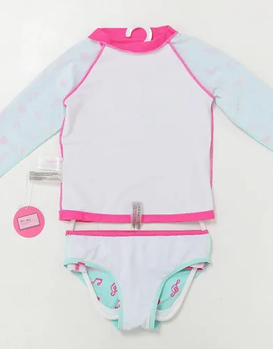 Vista 5 de Masha and the Bear Conjunto de traje de baño de manga larga para niñas