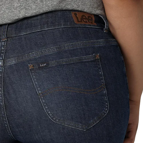 Vista 5 de Lee Jean boyfriend de tiro medio para mujer de talla grande