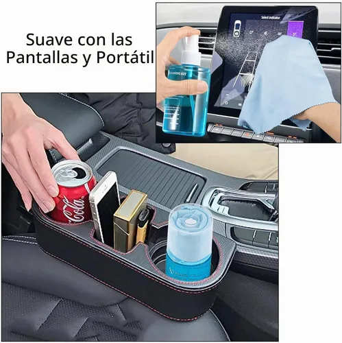 Vista 5 de Spray limpiador de pantalla de automóvil, kit de limpieza de niebla táctil walrfid para CD Disco DVD VCD, limpiador de pantalla para televisor