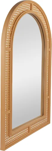 Vista 3 de Northlight Espejo de pared decorativo de entramado arqueado, 36 pulgadas, beige