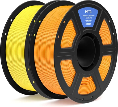 Vista 16 de ELEGOO Filamento PETG para impresora 3D de 0.07 in, color negro, 8.8 lbs