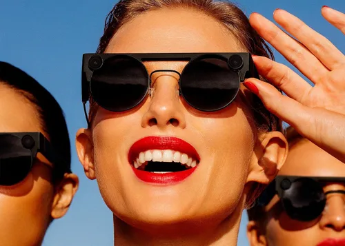 Vista 3 de Spectacles 3 - Gafas de cámara 3D, hechas por Snapchat (cámara de acción HD de 60 fps)
