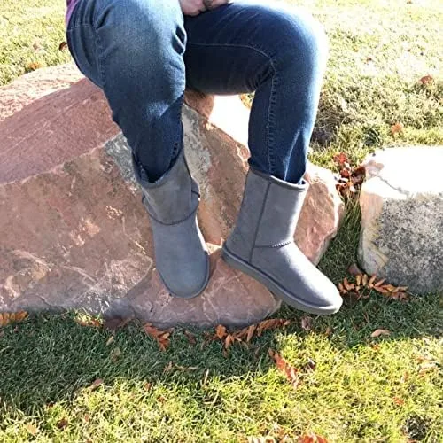 Vista 2 de DKSUKO - Botas de nieve clásicas impermeables para mujer