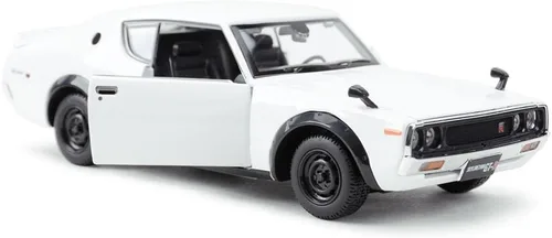 Vista 3 de Maisto 1:24 SE 1973 Nissan Skyline GT-R - Blanco