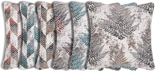 Vista 6 de Yeiotsy Paquete de 2 fundas de almohada decorativas de estilo nórdico para sofá, cama, silla de tarjetas, fundas de cojín geométricas, fundas