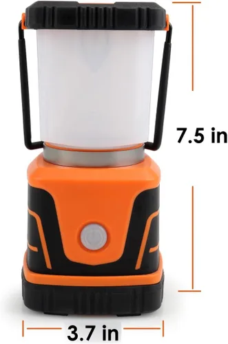 Vista 3 de Lámpara LED de campamento súper brillante de 1500 lúmenes, 4 modos de luz, reflector regulable, lámpara de emergencia alimentada por batería